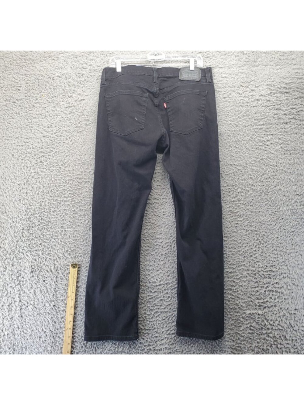 Levis Jeans Mens 33x30 Black 559 Relaxed Straight Stretch Denim Pants